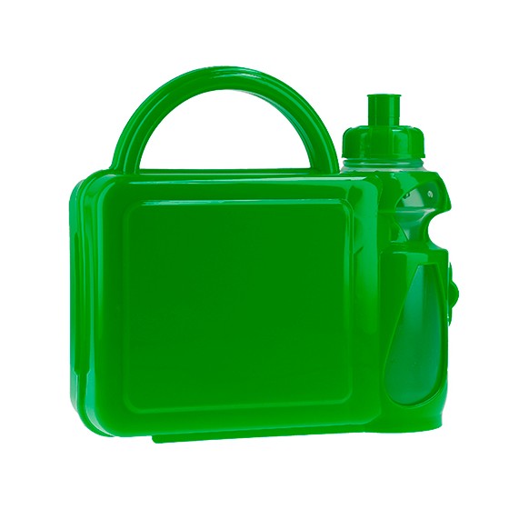 Green Lunch Box For Kids With 500 ml Bottle BPA Free